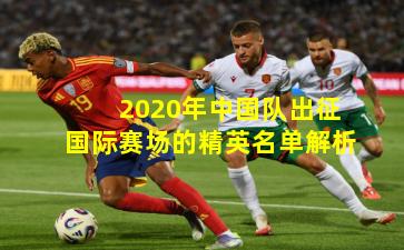 2020年中国队出征国际赛场的精英名单解析